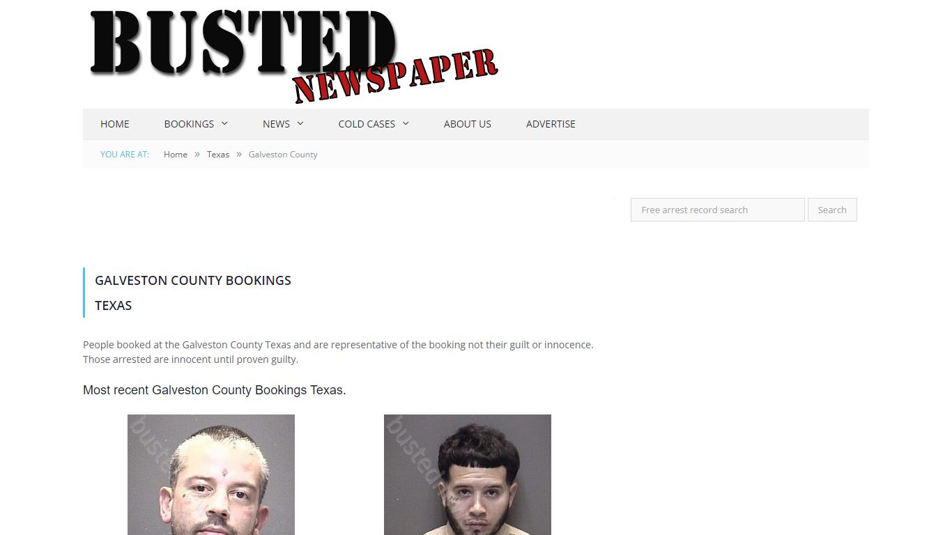 Galveston County, TX Mugshots - BUSTEDNEWSPAPER.COM